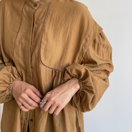 【nokcha original】lady gather blouse_nt1048