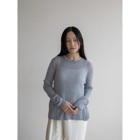 《予約販売》back accent linen knit tops/3colors_nt2050