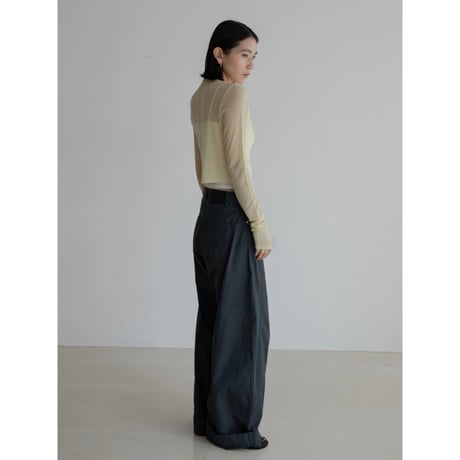 《予約販売》sheer cropped tops/4colors_nt2266