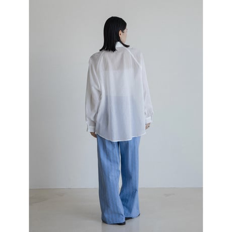 《予約販売》2way raglan sleeve sheer shirt/2colors_nb0319
