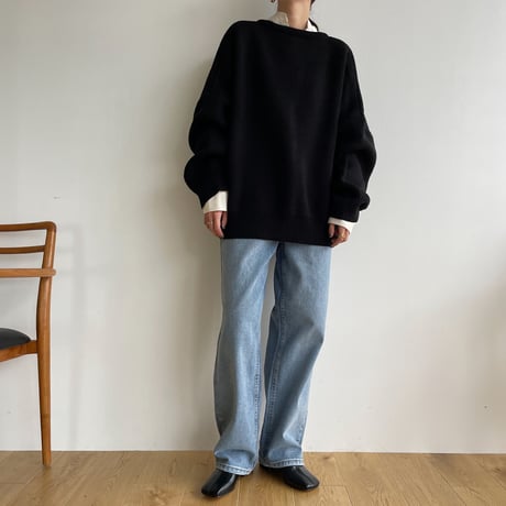 《予約販売》2way over knit cardigan/2colors_nt1464