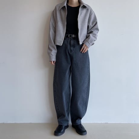 《予約販売》material croped jacket/2colors_no0350
