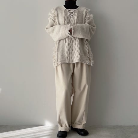 《予約販売》damage over knit/3colors_nt1910