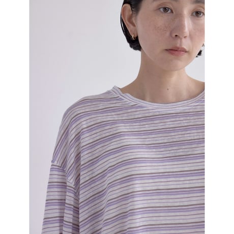 《予約販売》border sheer tops/2colors_nt2526