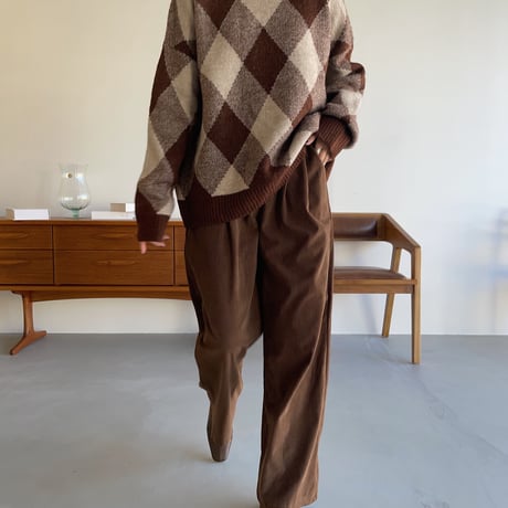 《予約販売》argyle soft knit/2colors_nt1121