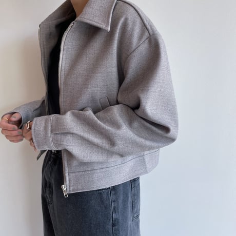 《予約販売》material croped jacket/2colors_no0350