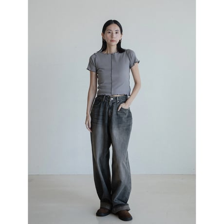 《予約販売》accent hem minimal tee/3colors_nt2368