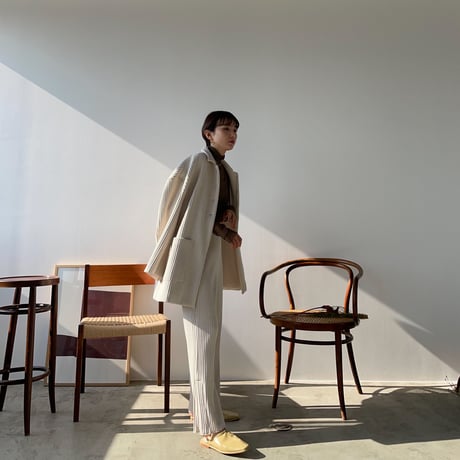 【nokcha original】over lib jacket/ ivory_no0150