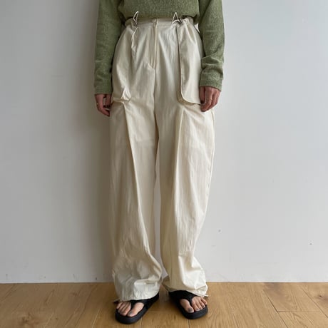 【nokcha original】2way pocket washer pants/ivory_np0768