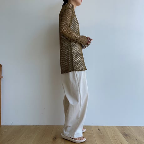 《予約販売》 loose mesh knit tops/2colors_nt1720