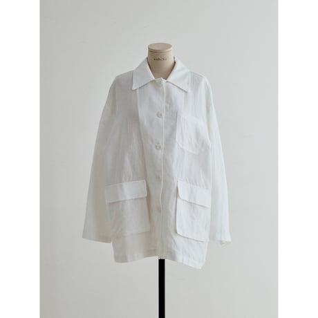 《予約販売》linen mannish over jacket/2colors_no0522