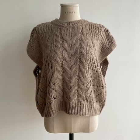 《予約販売》low gauge knit vest/2colors_nt1480