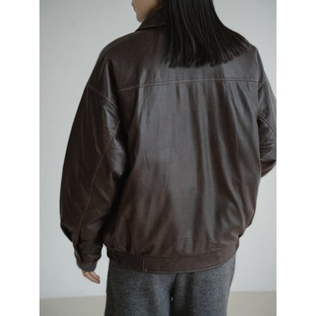 《予約販売》quilting linner fake leather jacket/2colors_no0480