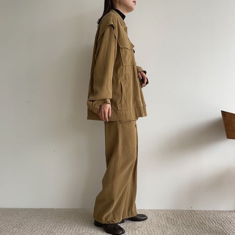 【nokcha original】2way military jacket/olive khaki_no0233
