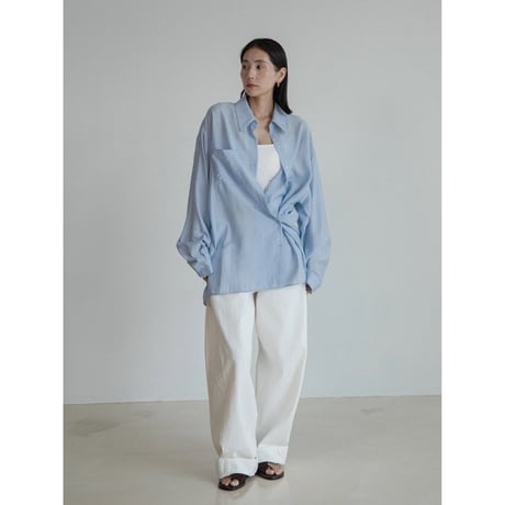 《予約販売》2way over sheer shirt/3colors(unisex)_nb0317