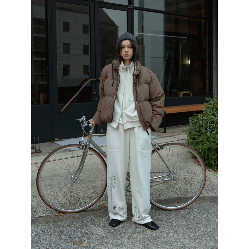 【nokcha original】mannish jacket NOKCHA original】mannish down jacket/check_no04