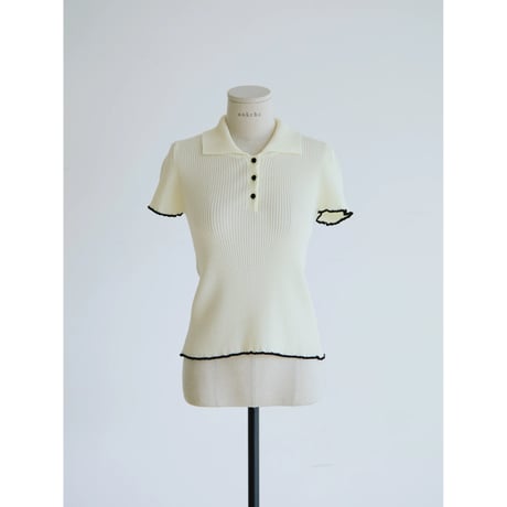 《予約販売》accent color lib knit tops/2colors_nt2581
