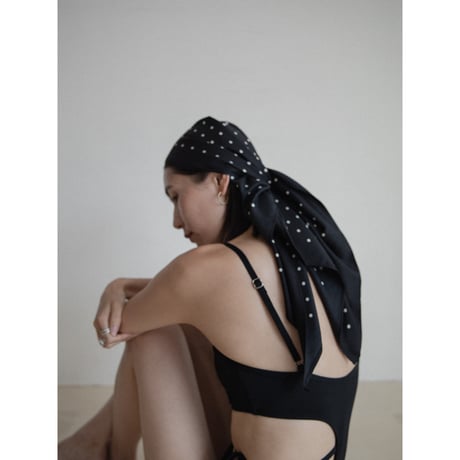 《予約販売》dot pattern mulch scarf/2colors_na0739