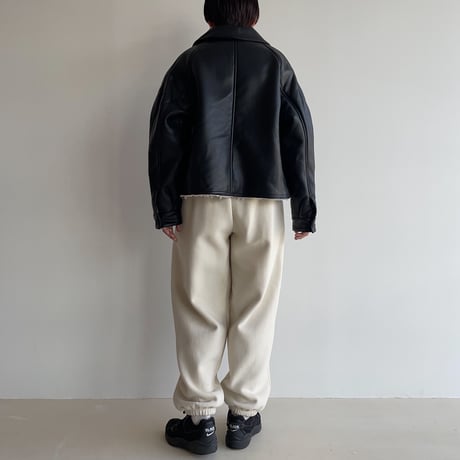 《予約販売》boa liner eco leather jacket_no0338