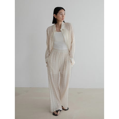 《予約販売》material sheer shirt/2colors_nb0299