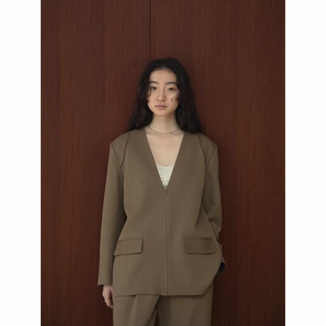 【nokcha original】accent zip jacket/2colors_no0363