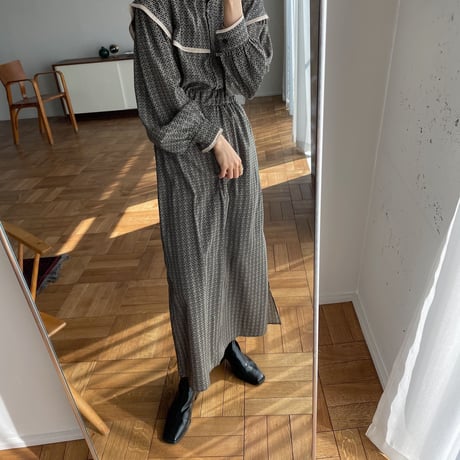 【nokcha original】geometric back open ops/black_nd0094