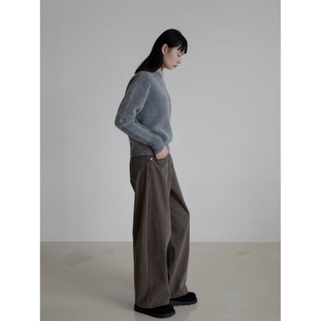 《予約販売》silhouette angora knit pullover/2colors_nt2196