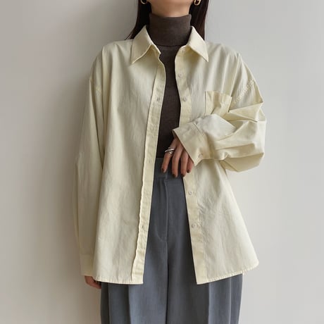《予約販売》washing mannish shirt/3colors_nt1583