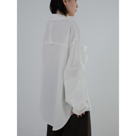 - AUTHENTIC series - emblem shirt/ivory_an0025