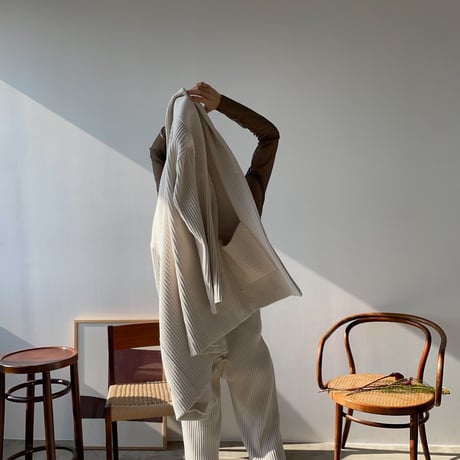 【nokcha original】over lib jacket/ ivory_no0150