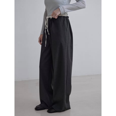 《予約販売》docking accent stripe pants/2colors_np1214