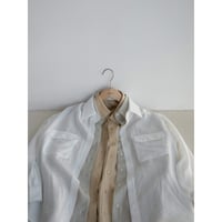 《予約販売》material sheer shirt/3colors_nb0276