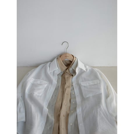 《予約販売》material sheer shirt/3colors_nb0276