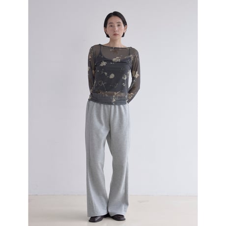 《予約販売》vintage like flower sheer tops/2colors_nt2522