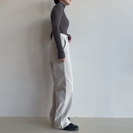 《予約販売》high waist cotton wide pants/2colors_np0951