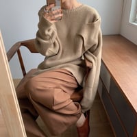 《予約販売》unique shoulder knit/2colors_nt0641