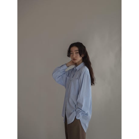 【nokcha original】sleeve accent washer shirt/2colors_nb0224