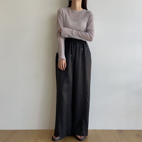 《予約販売》quality satin pants/2colors_np0789