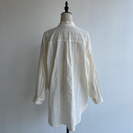 【nokcha original】jacquard over blouse/ivory_nb0041