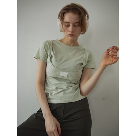 【NOKCHA original】layered label tee/3colors_nt2301