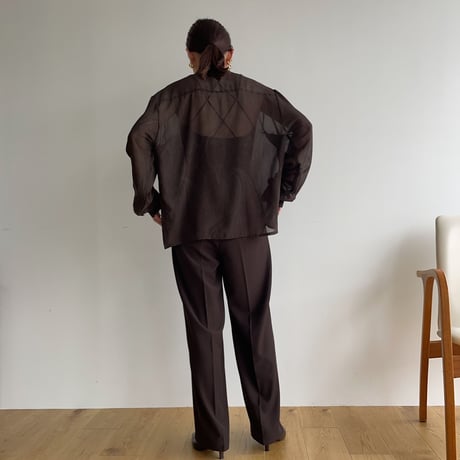 《予約販売》sheer marble blouse/2colors_nb0088