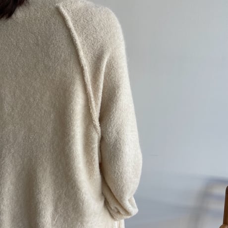 【nokcha original】raglan sleeve warm ops/ivory_nd0131