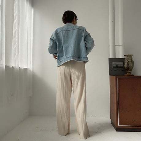 《予約販売》damage denim jacket/2colors_no0144