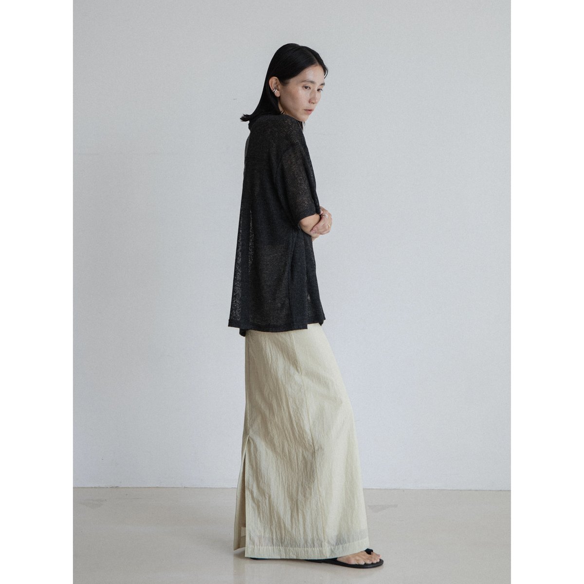 ★美品 nokcha ノクチャ ベージュ系 ロングコート FREE SIZE ☆美品 nokcha ノクチャ ベージュ系 ロングコート FREE SIZE