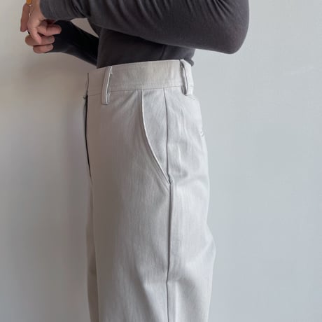 《予約販売》high waist cotton wide pants/2colors_np0951