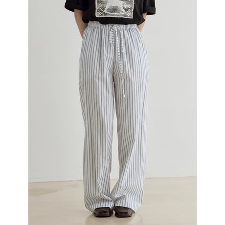 《予約販売》stripe cotton pants/2colors_np1232
