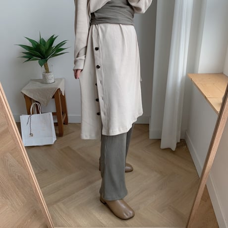 【NOKCHA original】bustier setup/khaki_nt0079