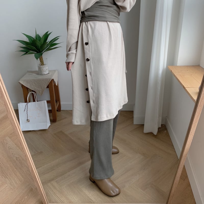 NOKCHA original】bustier setup/khaki_nt0079 | N