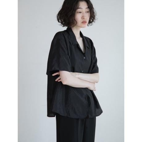 《予約販売》glossy over half sleeve shirt/2colors_nb0386
