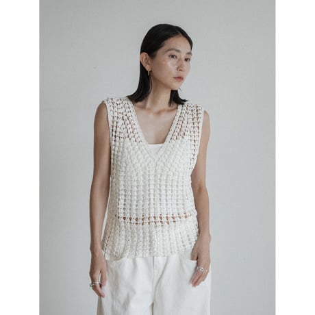 《予約販売》back accent crochet sleeveless_nt2346